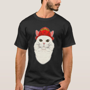 Camiseta Cat Lover I Fireman Cat I Bombeiro Ango Turco
