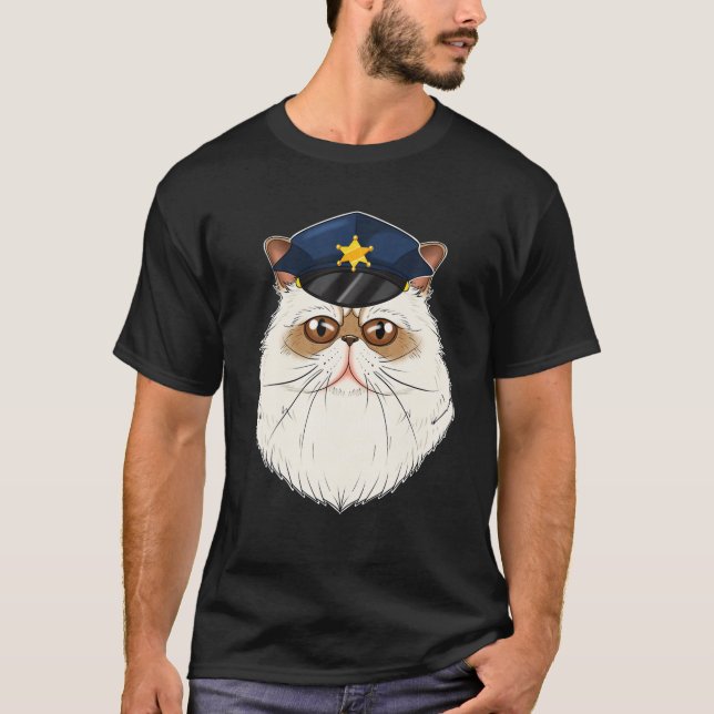 Camiseta Cat Lover I Policial I Policial Himalayan Cat (Frente)