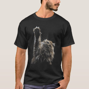 Camiseta Cat Lover Maine Coon Kitten Cat Mãe Pai Engraçado 