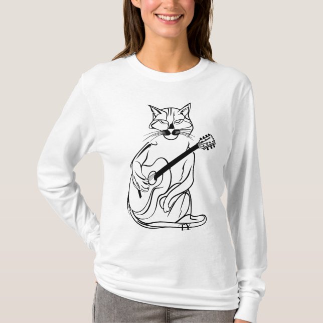Camiseta Cat lover Noir (Frente)