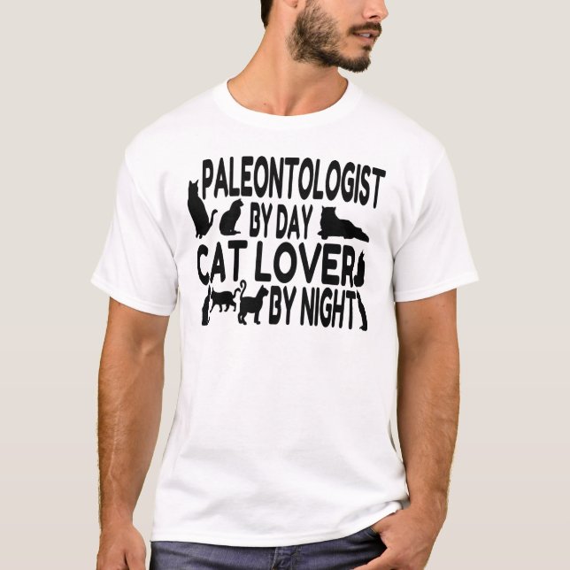 Camiseta Cat Lover Paleontologista (Frente)
