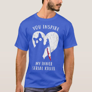 Camiseta Cat Lover Sarcastic Serial Killer Fun Funny Animal