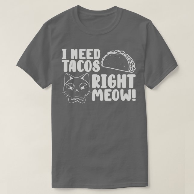 Camiseta Cat Lover Tacos Kitten Taco (Frente do Design)