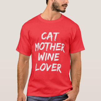 Camiseta Cat Madri Wine Lover Funny Cat Owage
