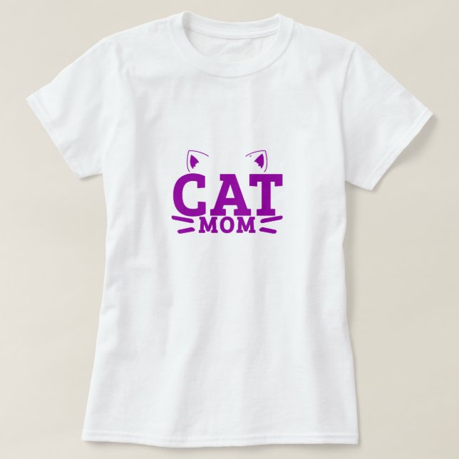 Camiseta Cat Mãe - Amor de gato (Frente do Design)