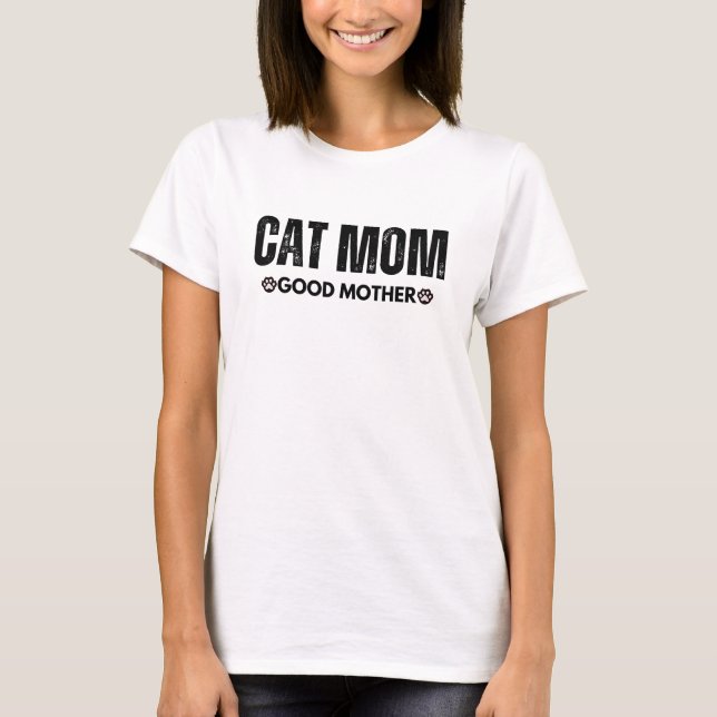 Camiseta Cat Mãe Boa Mãe Paws (Frente)
