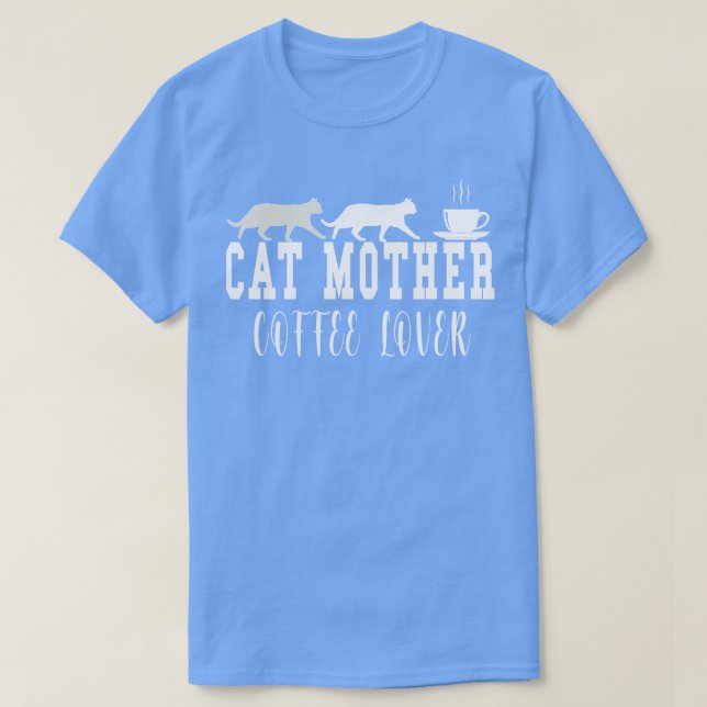 Camiseta Cat Mãe Café Amor 6 (Frente do Design)