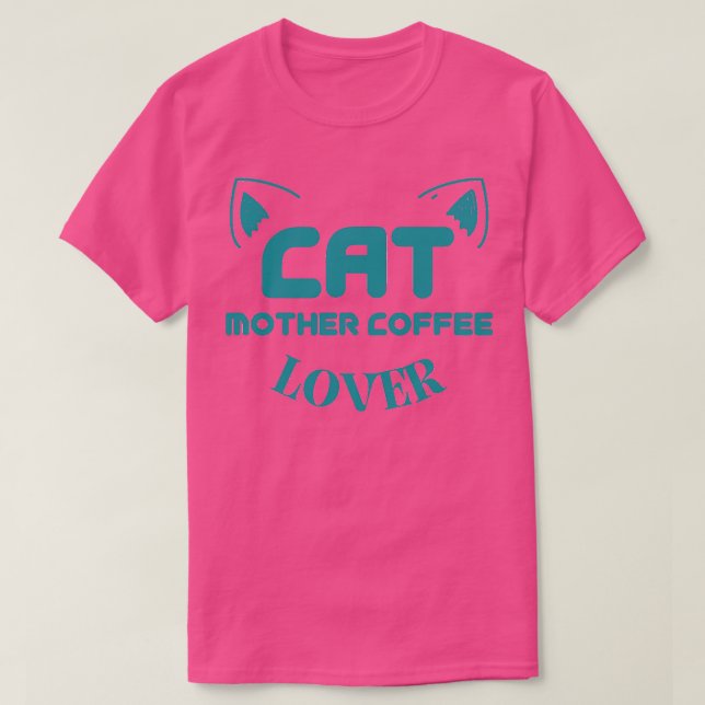 Camiseta Cat Mãe Café Lover 114 (Frente do Design)