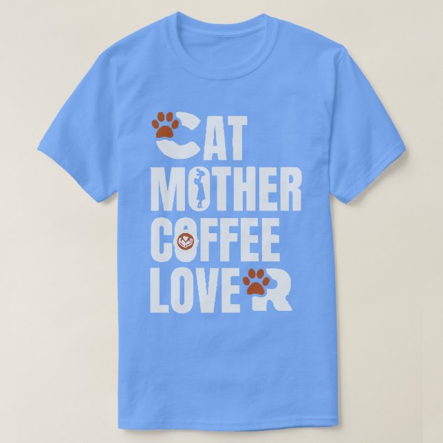 Camiseta Cat Mãe Café Lover 320 (Frente do Design)