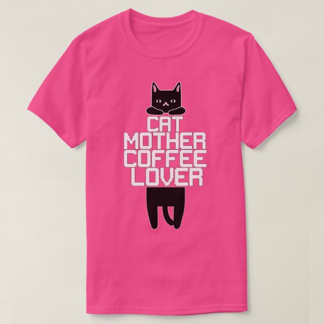 Camiseta Cat Mãe Café Lover 325 (Frente do Design)