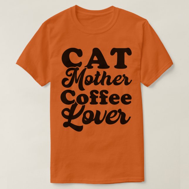 Camiseta Cat Mãe Café Lover 97 (Frente do Design)