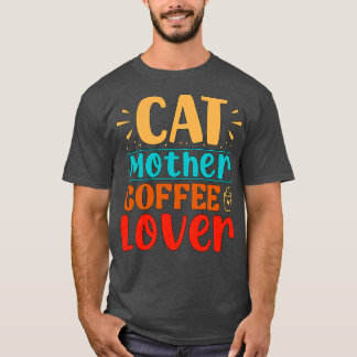 Camiseta Cat Mãe Café Sobremesão Gato Engraçado