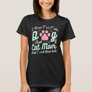Camiseta Cat Mãe Citação Floral Feliz Dia de as mães Legal
