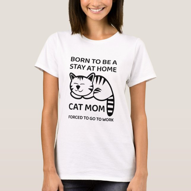 Camiseta Cat Mãe Engraçado (Frente)