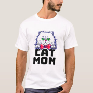 Camiseta Cat Mãe, eu não sou Solteiro. Eu tenho um Gato com