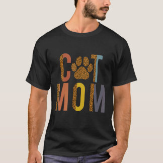 Camiseta Cat Mãe Feliz dia de as mães Família Correspondent