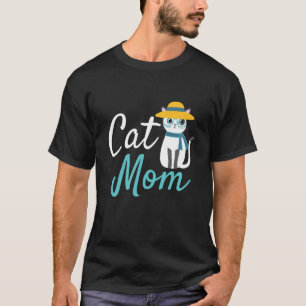 Camiseta Cat Mãe Gatinho Bonita Dia de as mães Rapariga