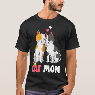 Camiseta Cat Mãe Gatinho Proprietária do Cat Mulheres Menin
