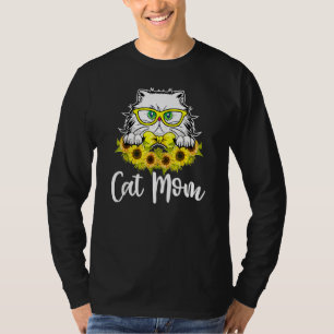 Camiseta Cat Mãe Gato Dia de as mães Gato