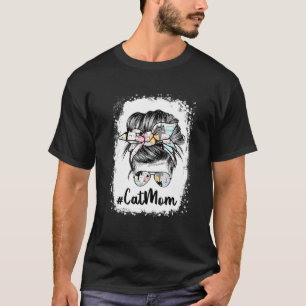 Camiseta Cat Mãe Mensagem Patas de Cabelo Arroado Yello Ban