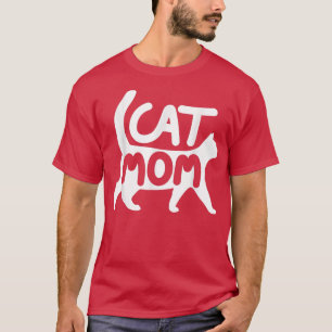 Camiseta Cat Mãe Oferece Design Engraçado Gato Mãe Moderna 