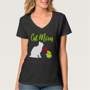 Camiseta Cat Mãe Orgulhosa Autismo Mãe Asperger Asd Autista