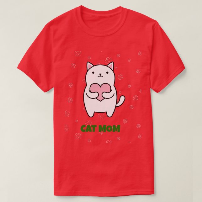 Camiseta Cat Mãe por LAMAJ (Frente do Design)