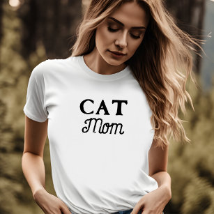 Camiseta Cat Mãe   Proprietário de Pet de Script Retroativo