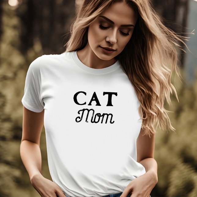 Camiseta Cat Mãe | Proprietário de Pet de Script Retroativo (Criador carregado)