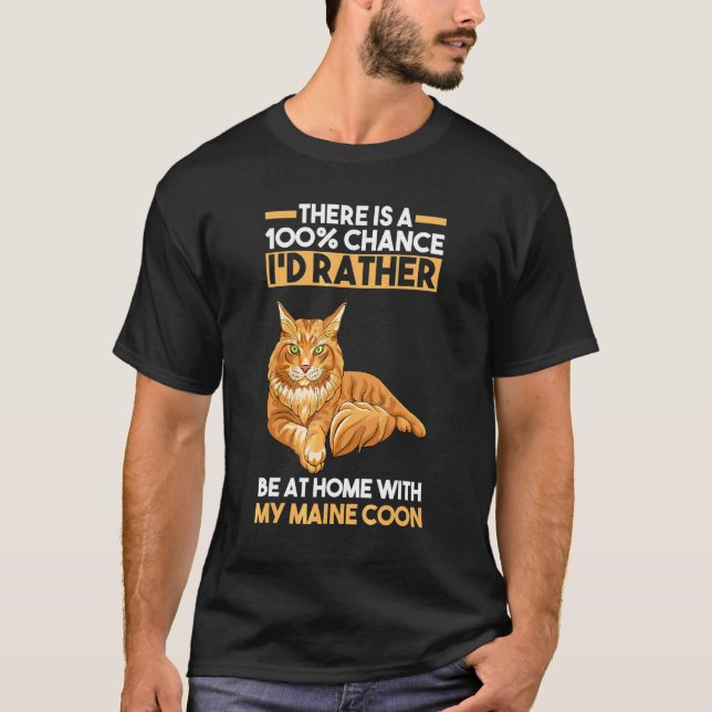 Camiseta Cat Maine Coon (Frente)