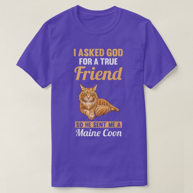 Camiseta Cat Maine Coon (Frente do Design)