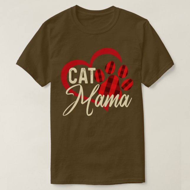 Camiseta Cat mama Happy mothers day  (Frente do Design)