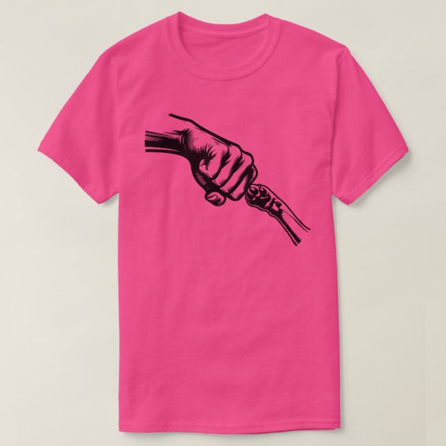 Camiseta Cat Mamãe Fist Bump Shirt (Frente do Design)