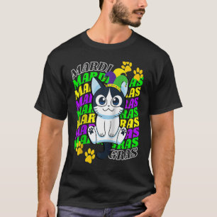 Camiseta Cat Mardi Gras Headband Mardi Gras Acessórios Dec