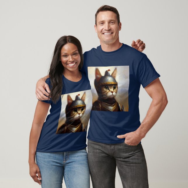 Camiseta Cat Medieval Knight (Unissex)