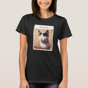 Camiseta Cat Meme quando estou cozinhando padeiros