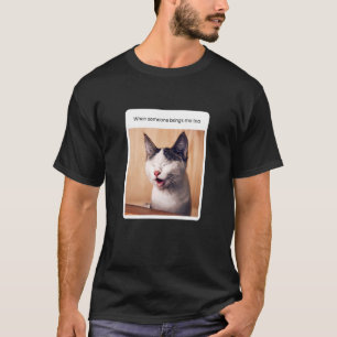 Camiseta Cat Meme Tea Drinker Beber
