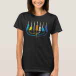 Camiseta Cat Menorah Cute Judeu Kitten Hanukkah Chanukah P<br><div class="desc">Cat Menorah Cute Judeu Kitten Hanukkah Chanukah PJs Mulheres</div>