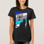 Camiseta Cat Menorah Hanukkah Cute Kitten Chanukah judeu H<br><div class="desc">Cat Menorah Hanukkah Cute Kitten Chanukah Feriado Judaico</div>