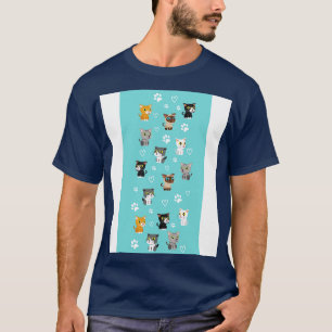 Camiseta Cat Meow Kitten Gatinho Kawaii Gift Cat Mãe 1