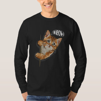 Camiseta Cat Meow Kitty Cats Mom And Cat Dad Pet