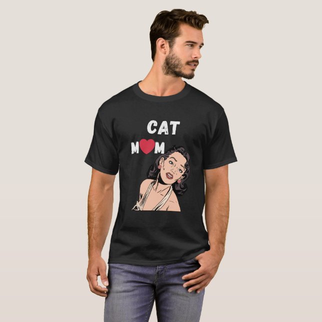 Camiseta Cat mom (Frente Completa)