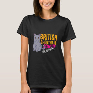 Camiseta Cat Mom British Short Hair Mama Funny British Shor