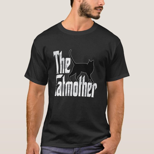 Camiseta Cat Mom Catmother Black Cat Mother Kitty Mommy  1 (Frente)