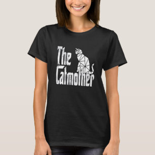 Camiseta Cat Mom Catmother Polygon Cat Mother Kitty Mommy