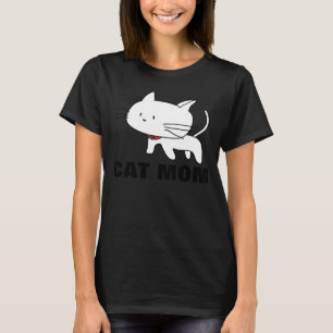 Camiseta CAT MOM, engraçada e fofa t-shirts de gato