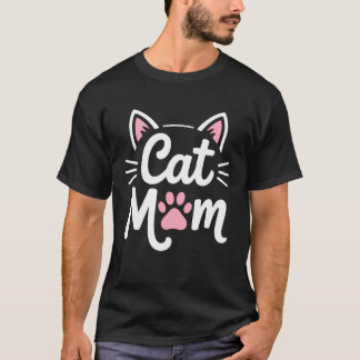 Camiseta Cat Mom Feline Whisperer for Lovers and Pet Fans