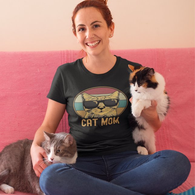 Camiseta Cat Mom Funny Cat Lovers (Criador carregado)