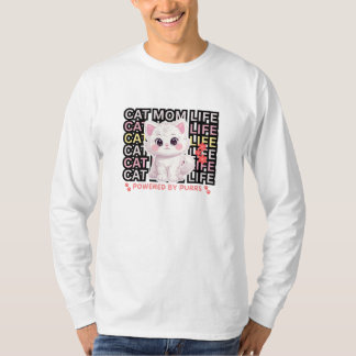 Camiseta Cat Mom Life funny