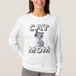 Camiseta CAT MOM, T-Shirts Damas